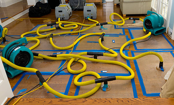 Professional Flood Damage Restoration technician working in Aberdeen, IN